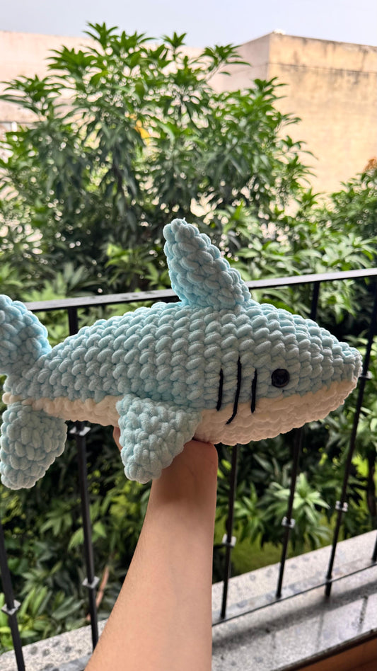 Handmade Crochet Shark Plush