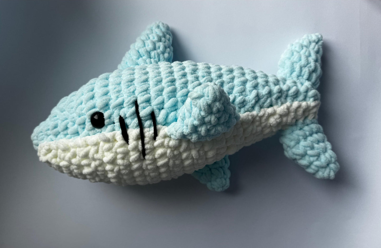 Handmade Crochet Shark Plush